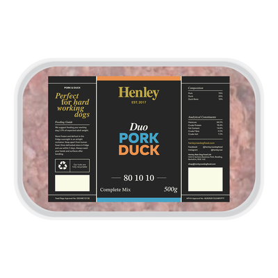 Henley Duo Pork &amp; Duck 80-10-10 (500g)