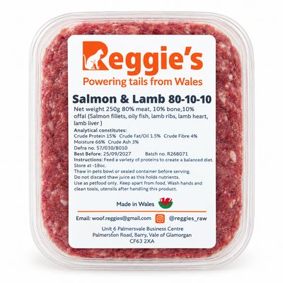 Reggie's CAT FOOD Salmon &amp; Lamb (250g)