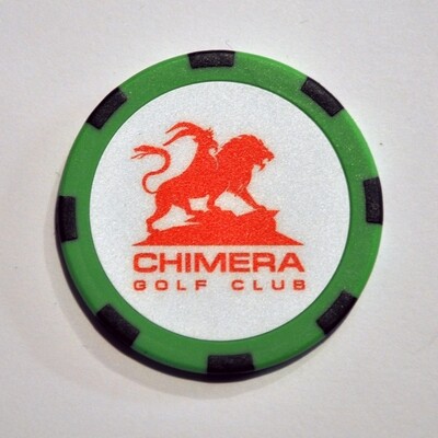 Poker Chip - Chimera - Green/Black