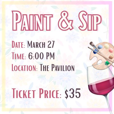 Floral Paint &amp; Sip