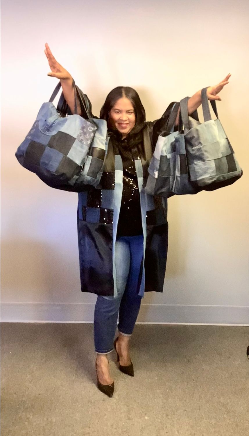 Denim Patchwork 6 Piece Gift Collection   Individual pieces are also sold separately