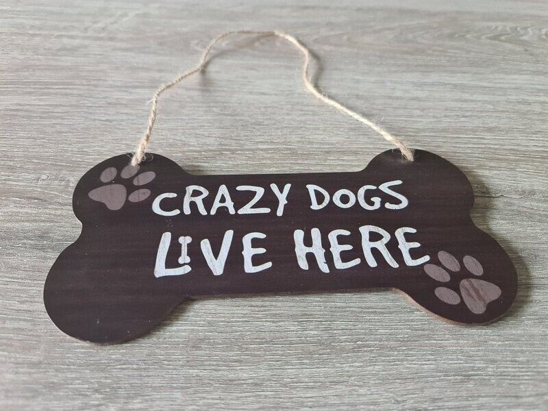 Wandbord 'crazy dogs'