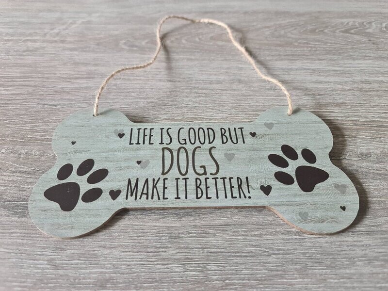 Wandbord 'Life`s good'