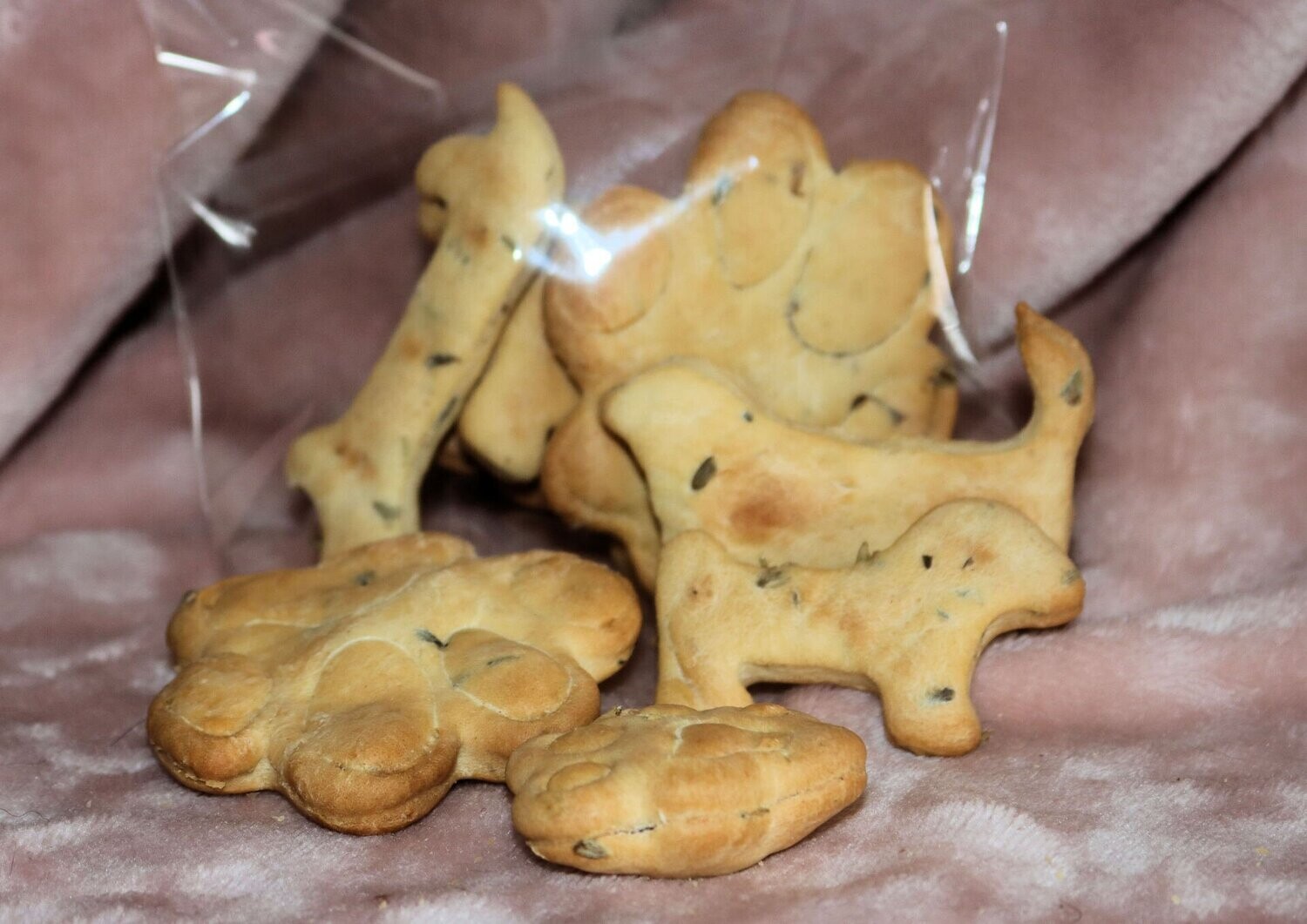 Anijs/lavendelkoekjes, per 100 gr.