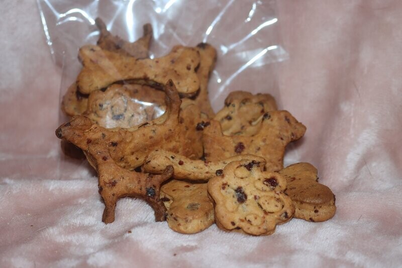 Cranberrykoekjes, per 100 gr
