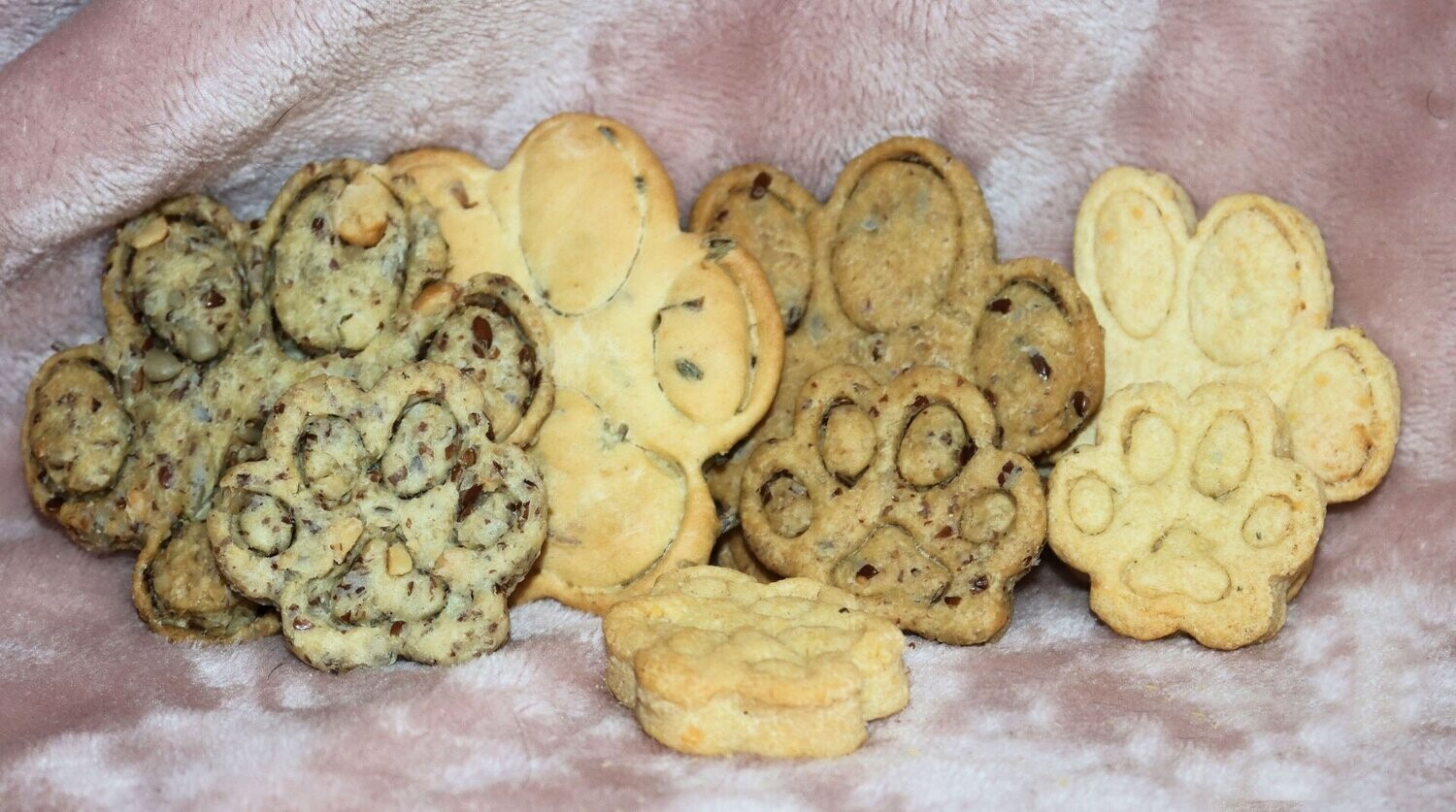 Koekjes hondenpoot klein, per 100 gr.