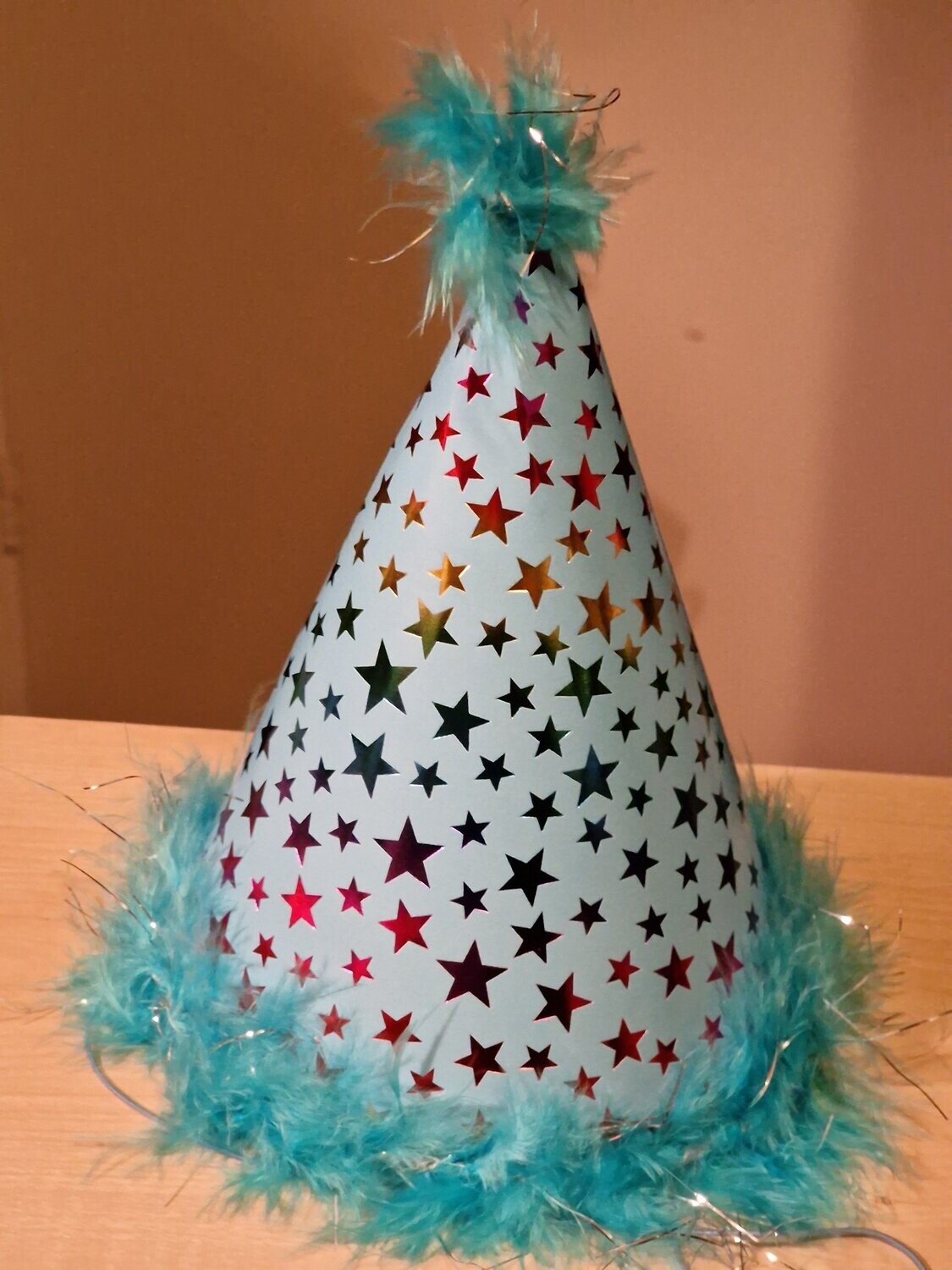Bandana en blauw hoedje met sterretjes