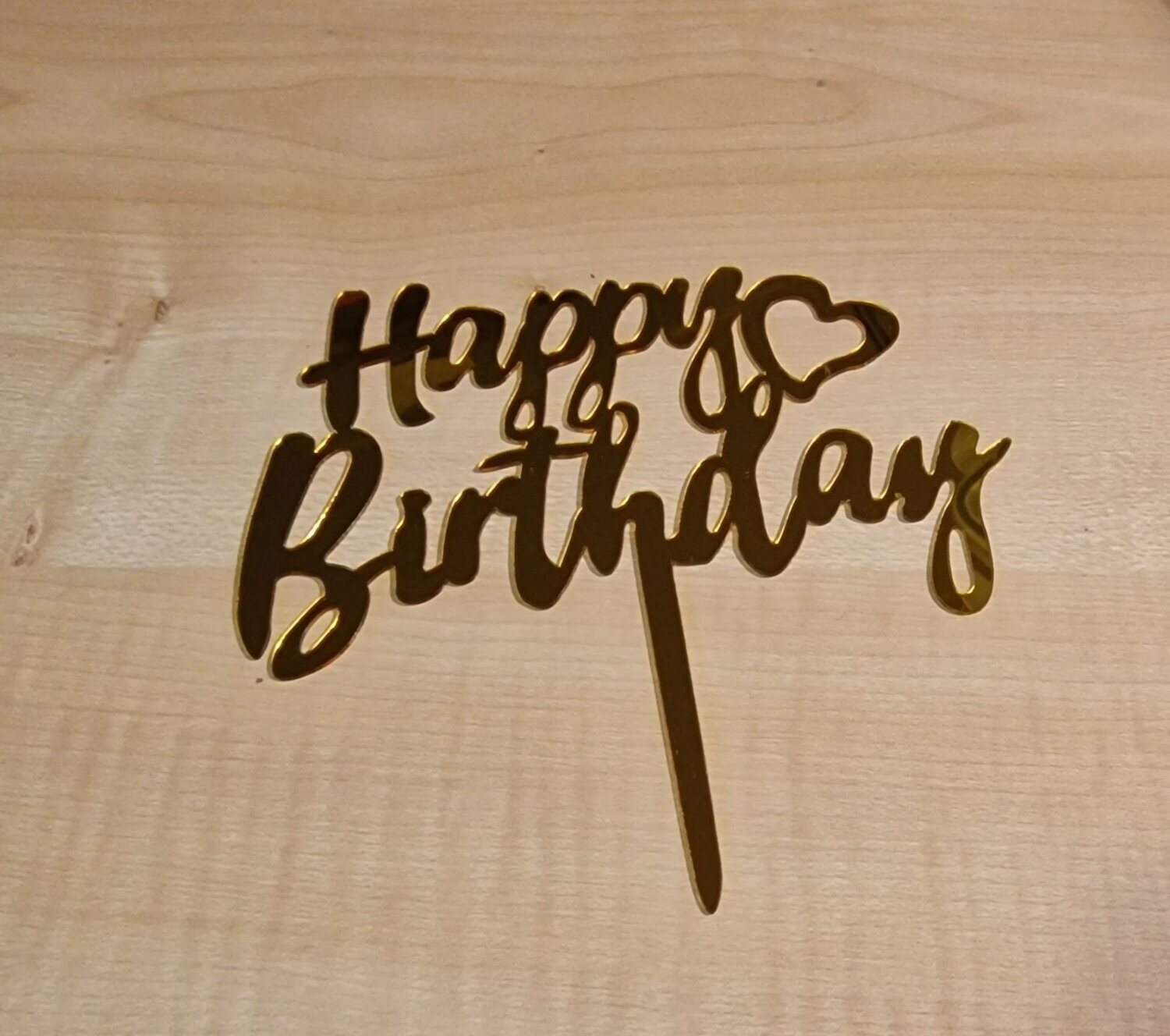 Taart/cake steker goud