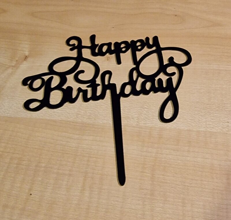 Taart/cake steker zwart