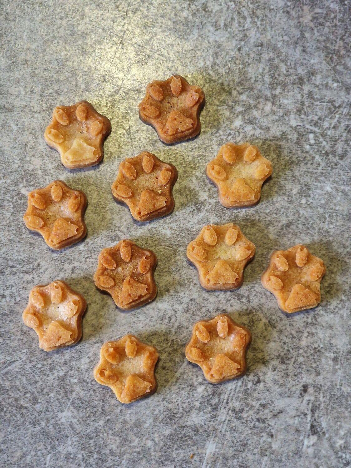 Trainer pootje/klein hondenpoot koekje per 100 gram