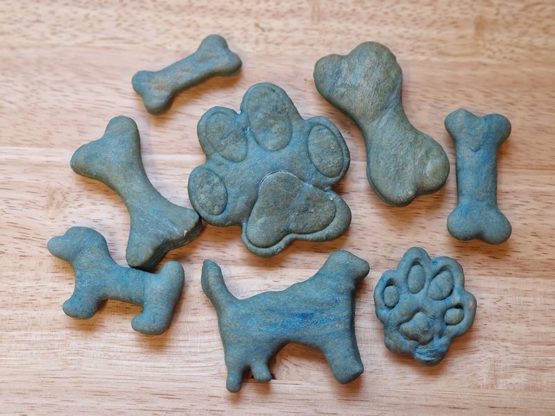 Blauwe spirulina koekjes per 100gr