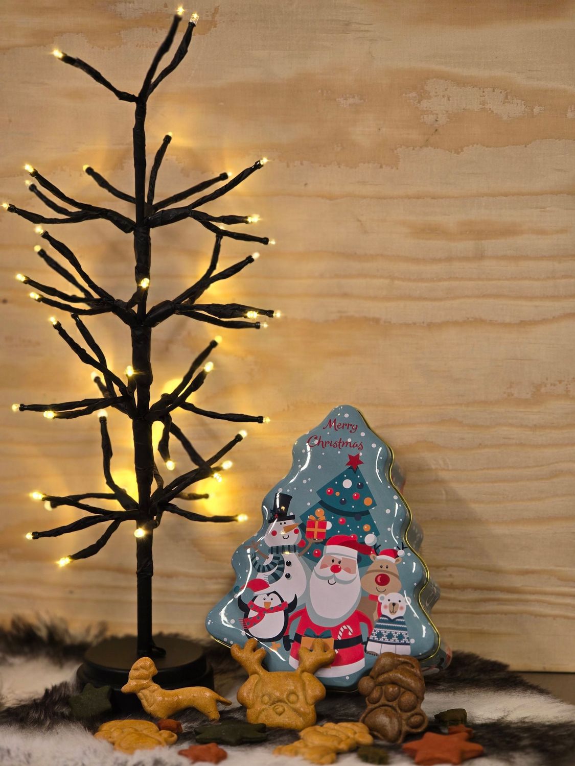 Kerstboom koekblik groen