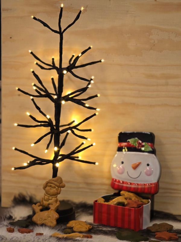 Kerst koekblik sneeuwpop