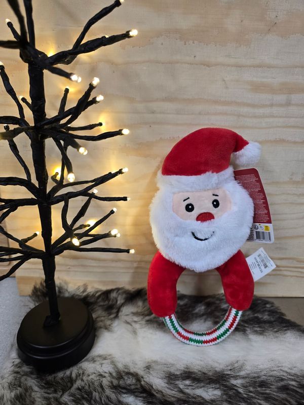 Kerstman knuffel ring