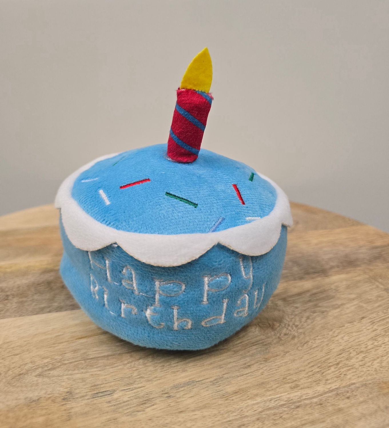 Verjaardagstaart speeltje blauw