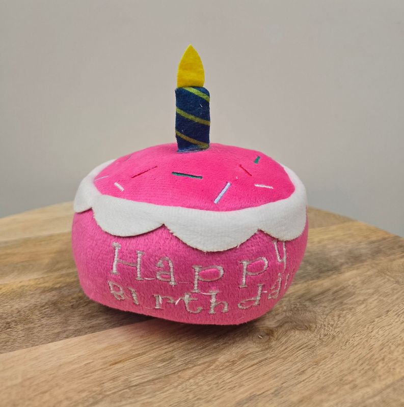 Verjaardagstaart speeltje roze