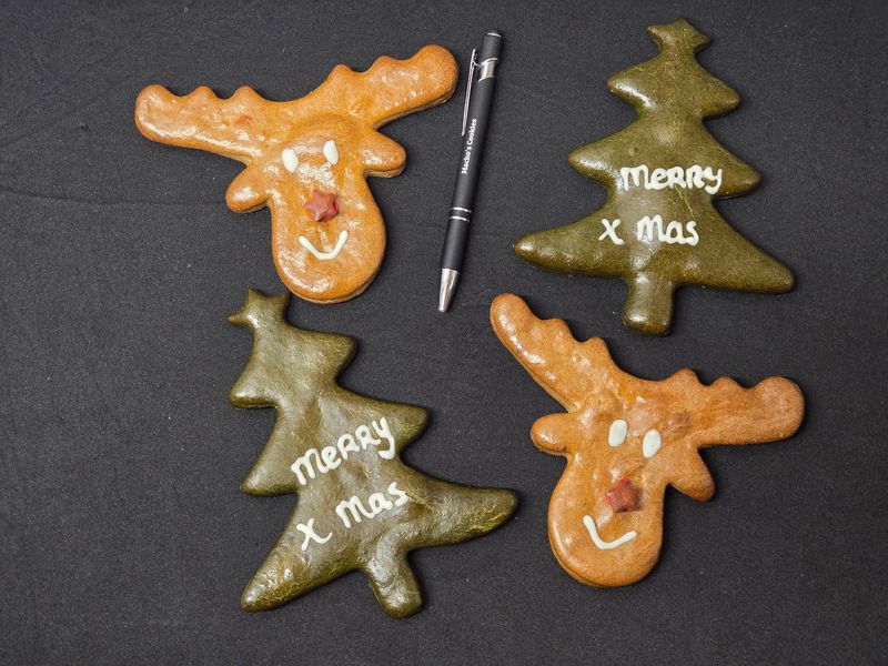 Grote eland of kerstboom koek per stuk