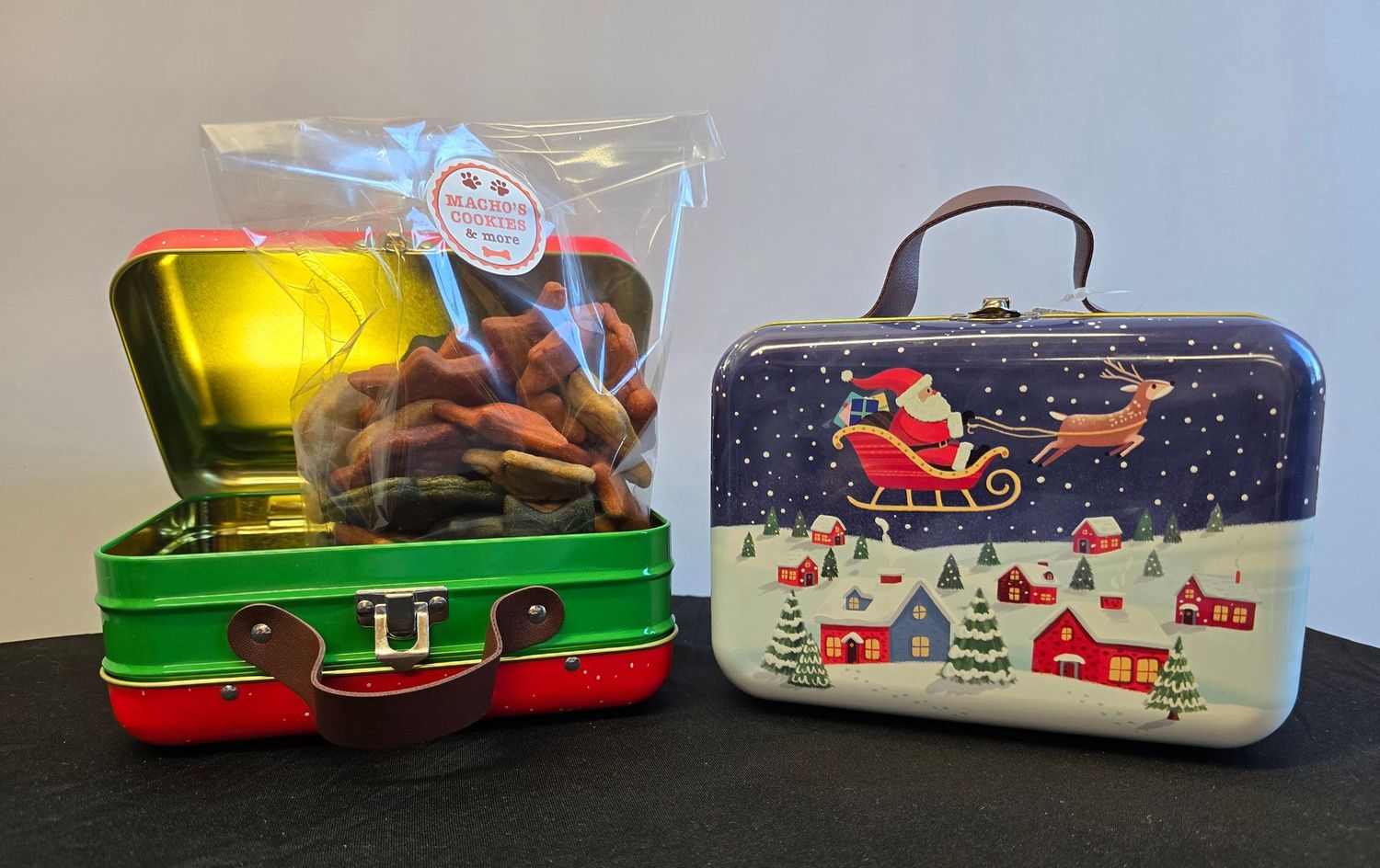 Gevuld kerst koffertje