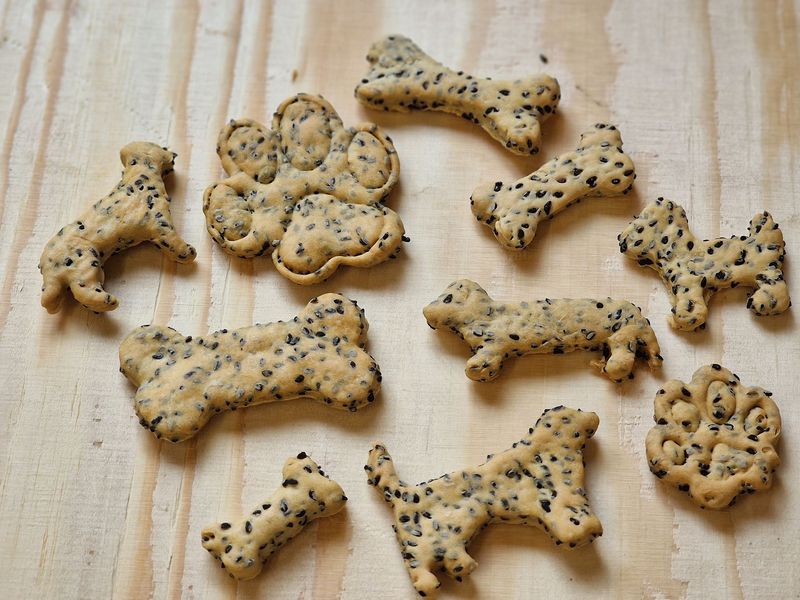 Zwarte komijnzaad koekjes per 100gram