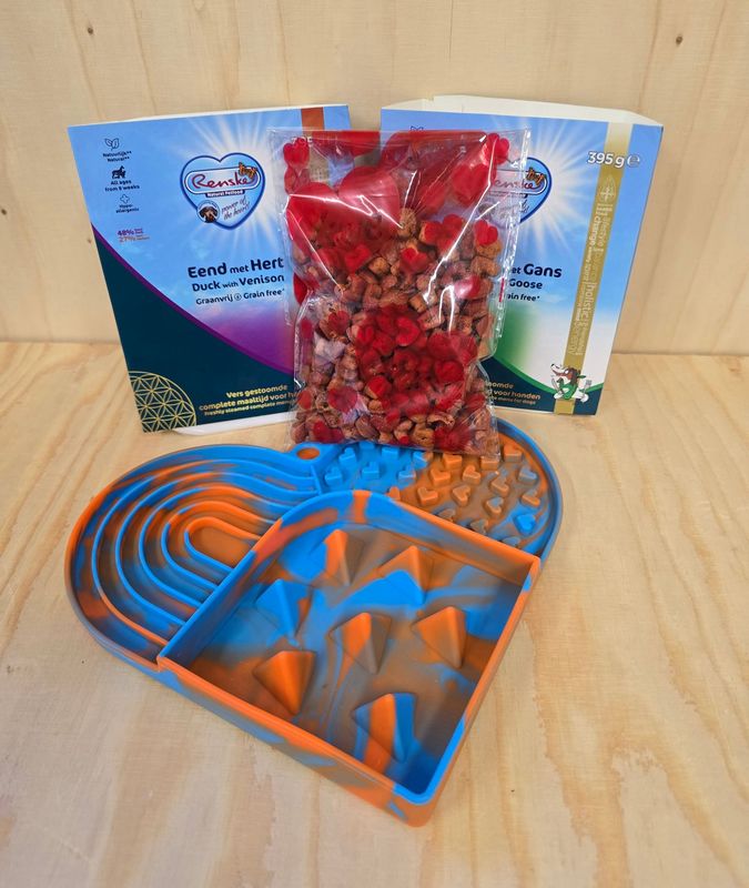 Likmat hart met 2 renske en inimini hartkoekjes