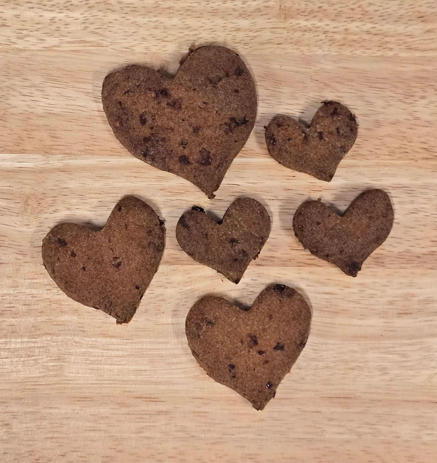 Graanvrije valentijns hartjes met cranberry 100gr