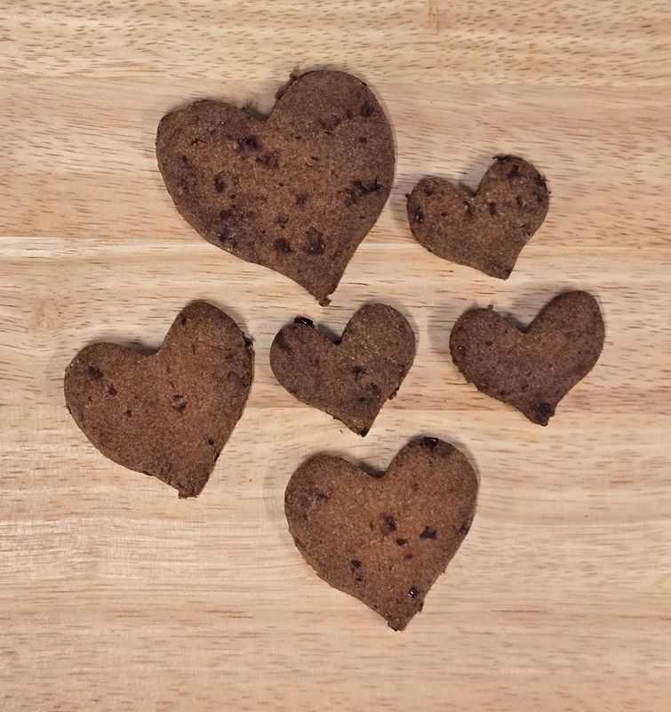 Graanvrije valentijns hartjes met cranberry 100gr