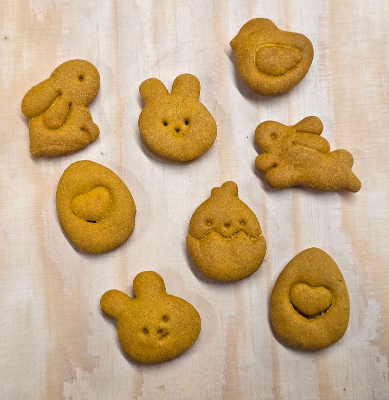 Paaskoekjes zalm kurkuma per 100gr