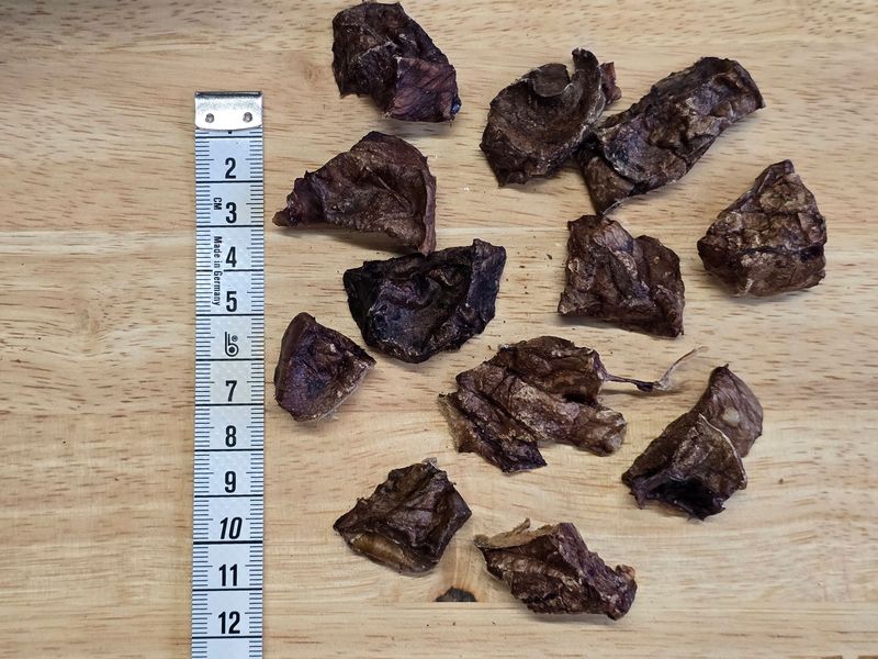 Gedroogde paardenlong trainers per 100gr