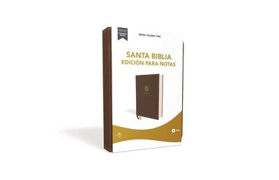 Reina Valera 1960 Santa Biblia Edición para Notas, Leathersoft, Café, Letra Roja Cubierta de piel – Texto grande