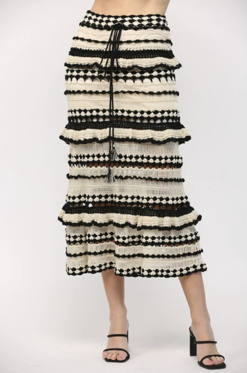 CROCHET RUFFLE SKIRT