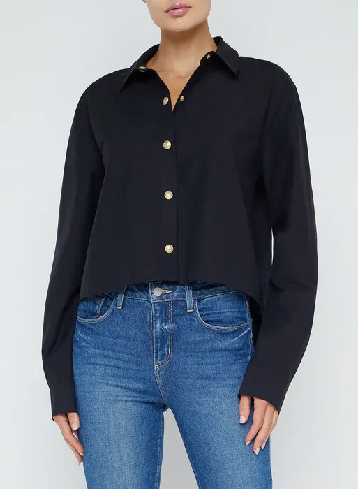 COSETTE CROP HI LOW SHIRT