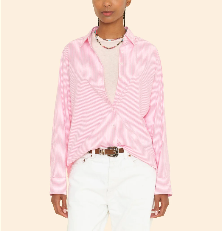 BEAU SHIRT IN FIRE PINK