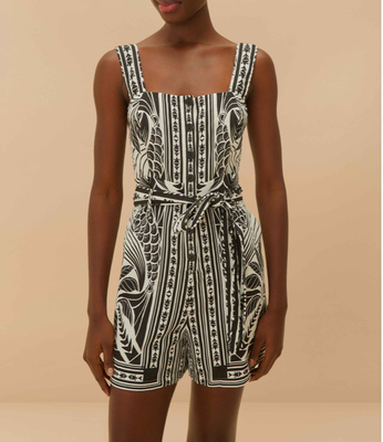 OFF-WHITE MONOCHROME ROMPER