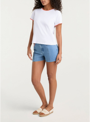 CROCHET SHRUNKEN TEE