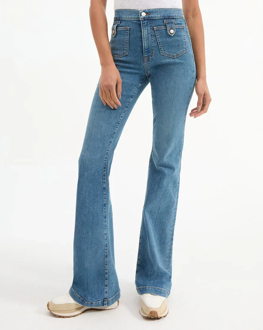 BEVERLY HIGH RISE SKINNY FLARE