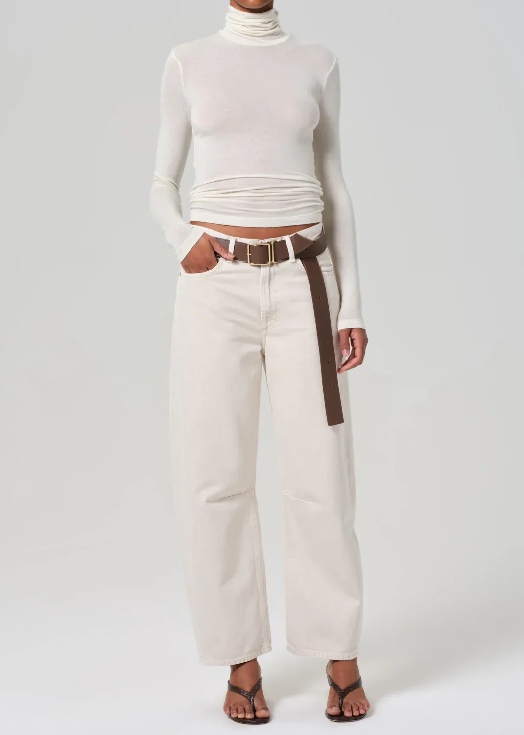 MIRO RELAXED JEAN IN ALMONDETTE
