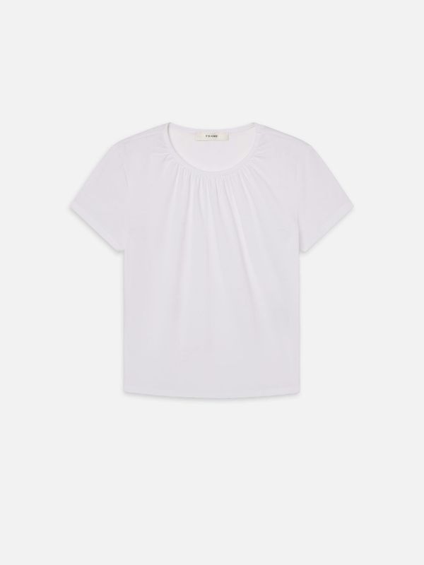THE GATHERED TEE WHITE
