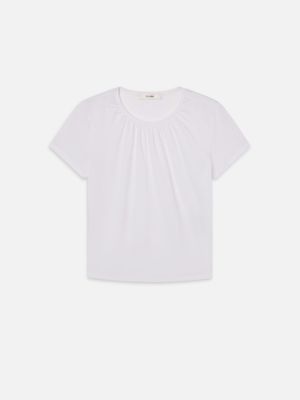 THE GATHERED TEE WHITE