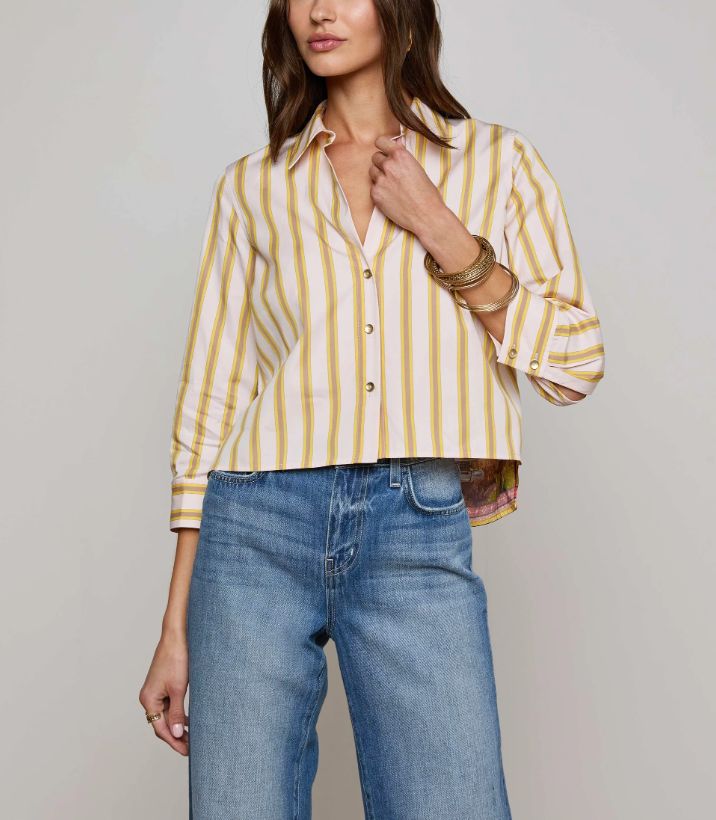 FAWN SCARF 3/4 SLV BLOUSE