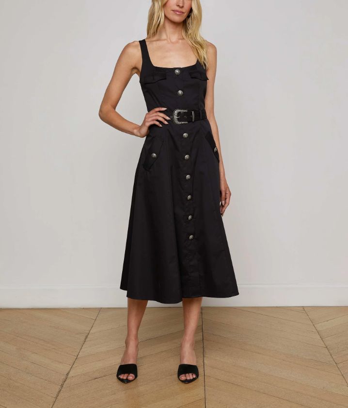 TAZIA SCOOP NECK DRESS