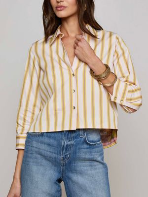 FAWN SCARF 3/4 SLV BLOUSE