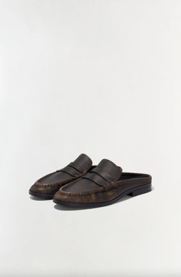 DEAN LEATHER LOAFER MULE