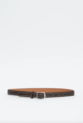 THE CHARLIE DISTRESSED LEATHER WAIST BELT 22MM