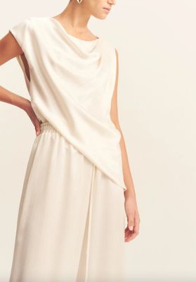 DRAPED TOP VANILLA