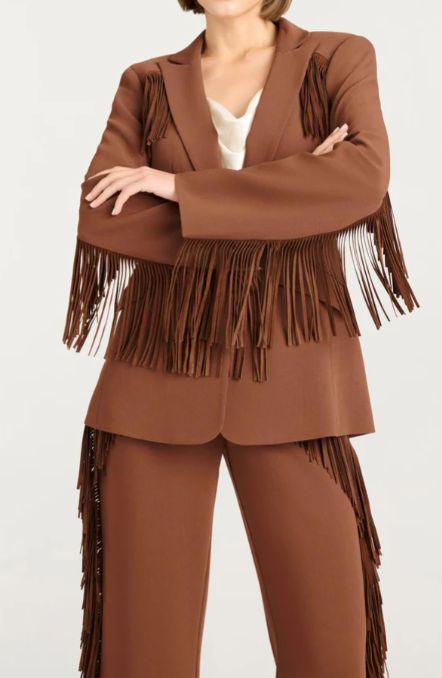SUEDE FRINGE CHEYENNE BLAZER