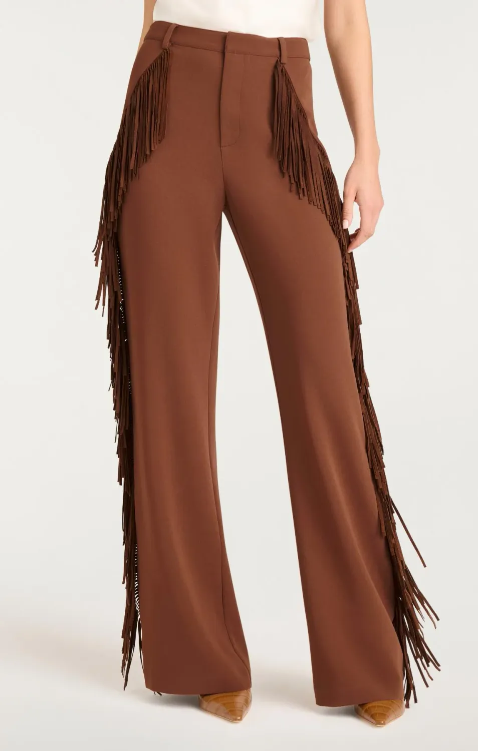 SUEDE FRINGE KEO PANT