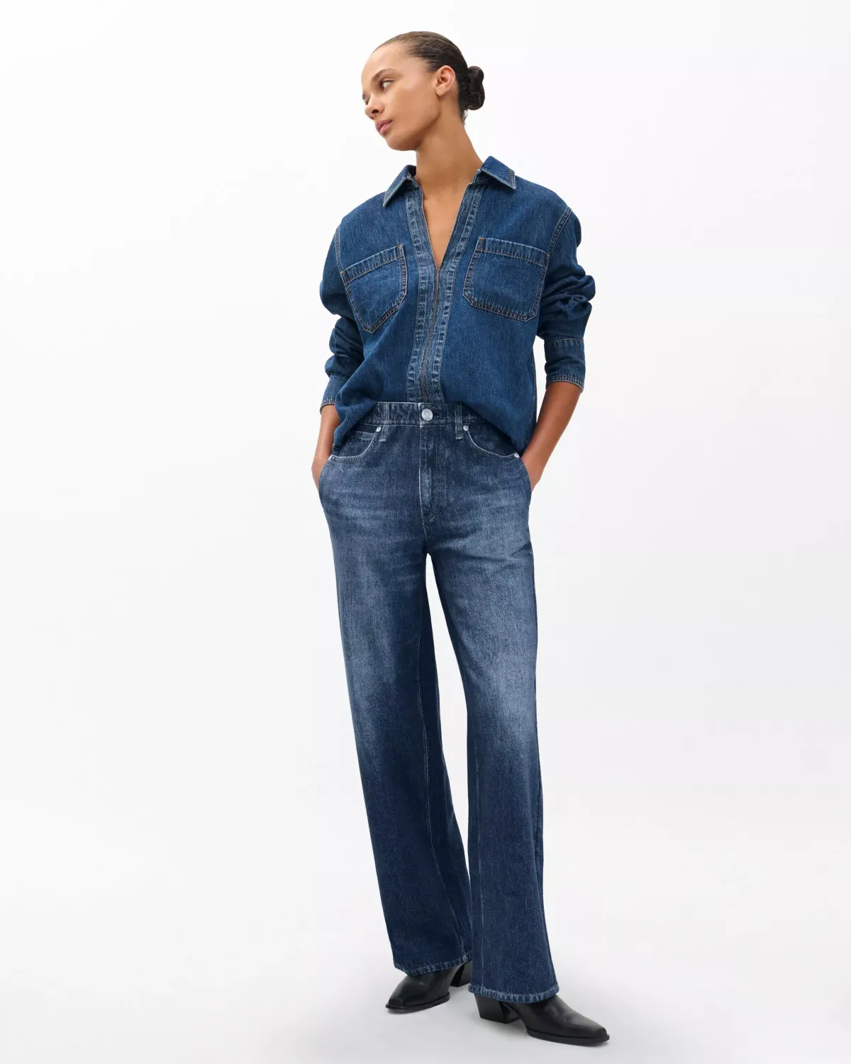 MIRAMAR TERRY WIDE LEG  PANT