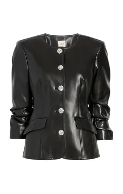 VEGAN LEATHER SCRUNCHED CHRIS