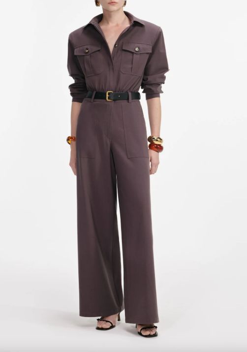BROWN TWLL JUMPSUIT