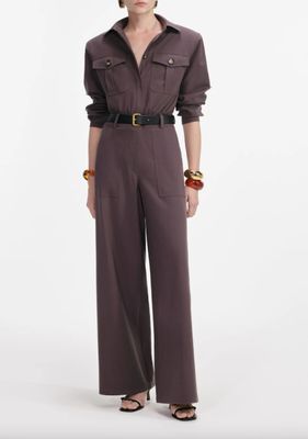 BROWN TWLL JUMPSUIT